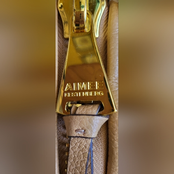 Aimee Kestenberg EUC women's stylish yellow bold zipfront backpack - Picture 5 of 14